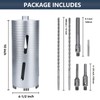 4-1/2 inch Diamond Dry Core Drill Bit, 10" Drilling Depth,