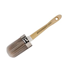 Heirloom Traditions Syntec Fiber Medium Oval, Tapered Paint Brush for All-in-ONE Paint