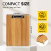 WORPSON Wood-Grain Lap Board Clipboard, for Letter & A4 Size