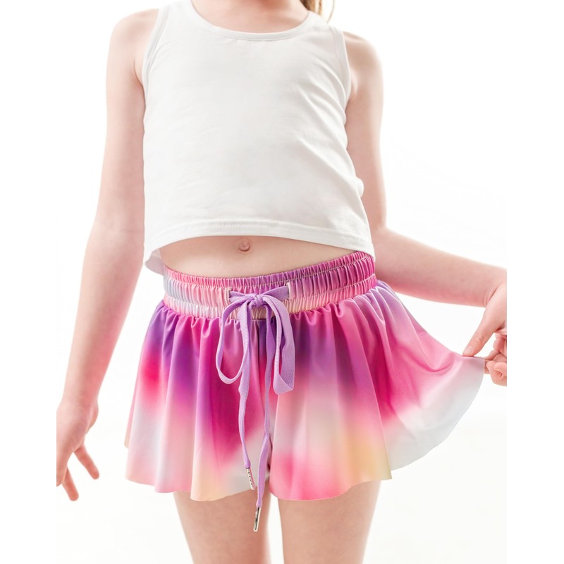 Dancina Butterfly Shorts for Girls - Flowy Athletic Skorts for