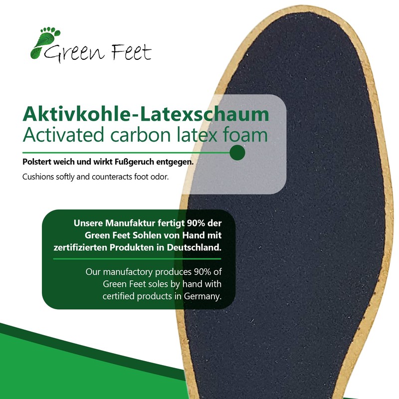2 Pairs of Genuine Leather Insoles Basic Insoles Brown for