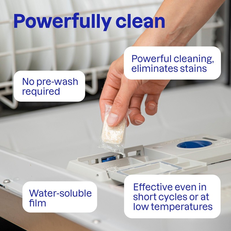 ATTITUDE Dishwasher Pods, Plant-Based & Vegan, Phosphate-Free Detergent Tablets, Naturally