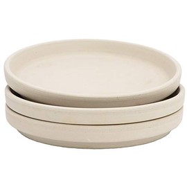 B2S BACK2SEASON Clay Saucers Set of 3 Alto Made in Germany Plant Plates Diameter 14.6 cm Set of 3