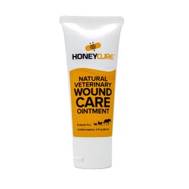 HoneyCure, Natural Veterinary Ointment for Wound Care, Manuka Honey, for Dogs, Cats, & Horses, 2 oz. Tube