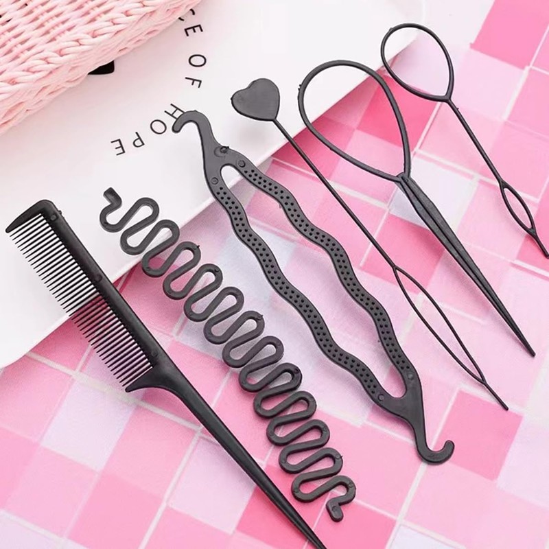 PLABBDPL 12 Pieces Hair Hairstyle Aid Set, Hair Accessories DIY