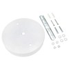 LC LICTOP White 6" Ceiling Canopy Light Kit with Hardware