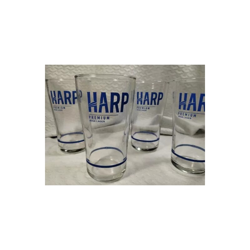 Harp Set of 4 Vintage HARP premium Irish Lager beer