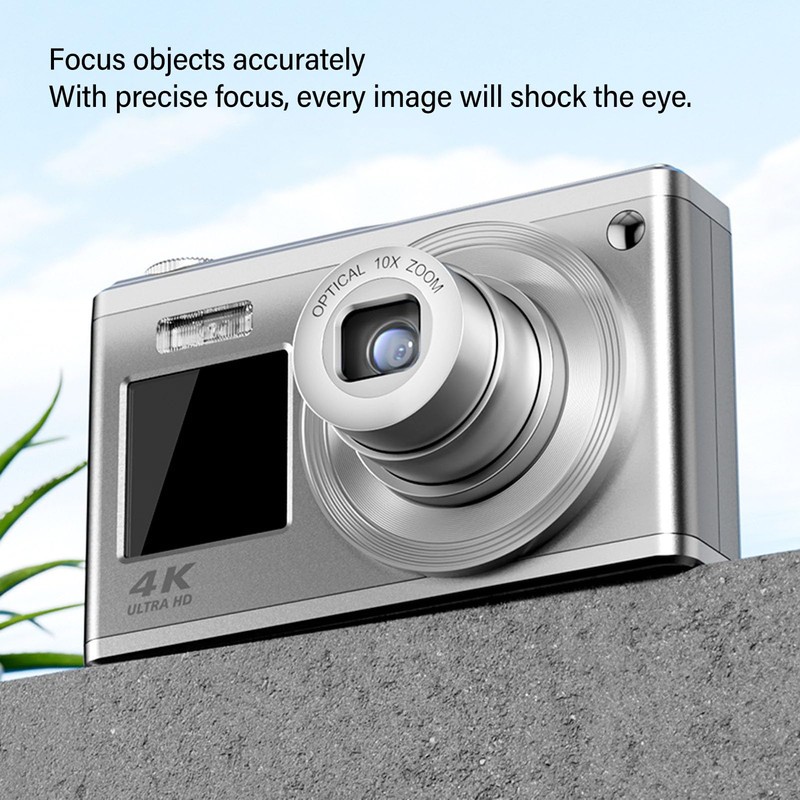 Digital Camera, 2.88 Inch IPS Screen 4K 60MP Compact Camera