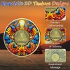 IELCJJ 2 Year Sobriety Coin, Delicate Sunflower Sobriety Chip Colorful