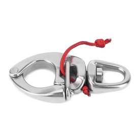 MUNEFE Quick Release Carabiner Hooks for Boats, Stainless Steel Quick Release Swivel Eye Snap Shackle, Quick Release Snap Shackle for Yacht Truck Car