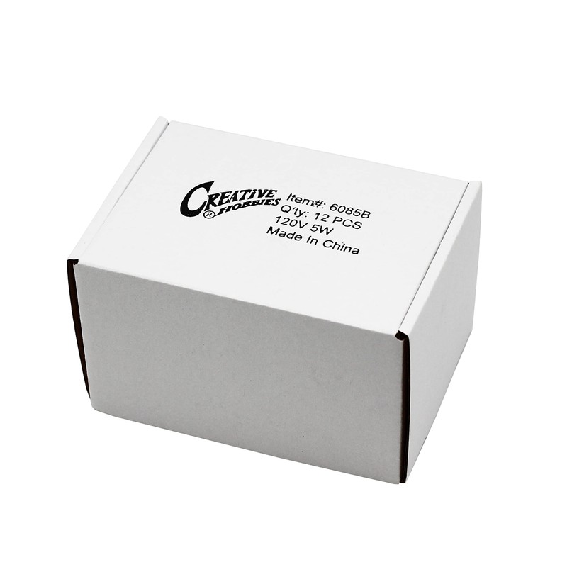 Creative Hobbies Replacement Incandescent Light Bulbs for Electric Candle Lamps,