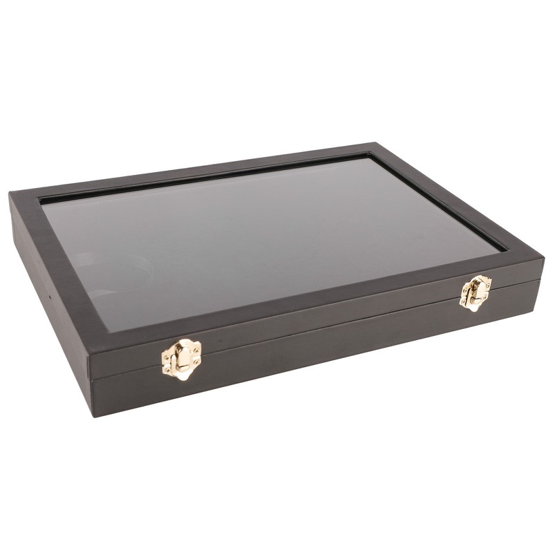 Ring Display Case Organizer with Transparent Lid 100 Slot Jewelry