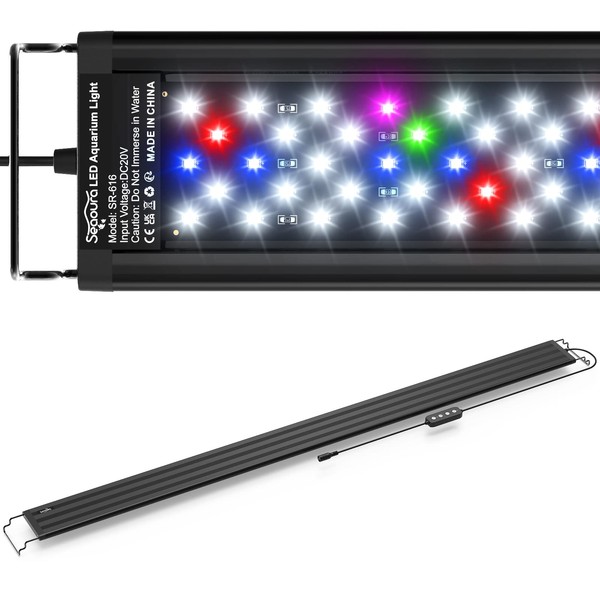 SEAOURA Led Aquarium Light for Plants-Full Spectrum Fish Tank Light