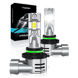 StoneBanks Faros LED 9006 HB4 para Auto Kit de Conversión, Focos Delanteros Luces 6500K Blanco Frío, 300W 32000LM 900% Brillo Luz Alta y Baja Antiniebla , Plug & Play, Paquete de 2
