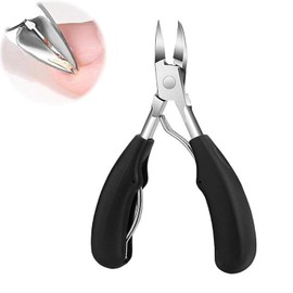 AYZDJ Professional Stainless Steel Ingrown Toenail Clippers - Curved Tip Nail Scissors for Thick Nails, Toe Nail Cutter & Foot Care Tool for Home Pedicure