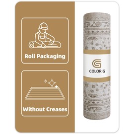 Color&Geometry Kitchen Floor Mats Anti Fatigue, Cushioned Boho Rugs,Waterproof Non Slip Kitchen Runner for Sink, Standing Mats for Office,24"x59",Warm Grey