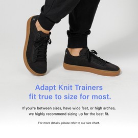 FLUX FOOTWEAR Adapt Knit Trainer – Wide Toe Box Shoe with Earth-Link Grounding, Zero-Drop Sole, Breathable Knit Upper & Machine Washable – Perfect for Daily Wear & Light Training