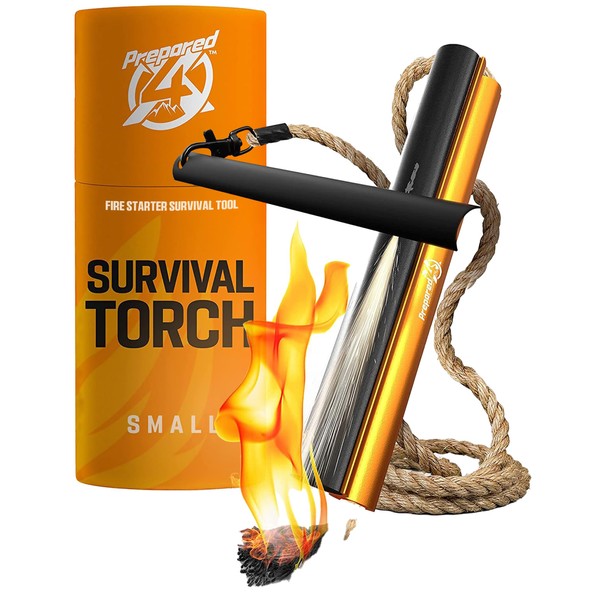 Fire Starter Survival Tool - All-in-One Patented Flint and Steel