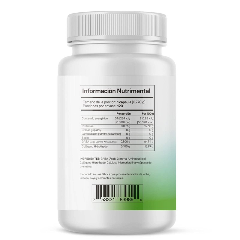 HMB Ácido Beta-Hidroxi Beta-Metilbutírico 120 cápsulas de 500 mg c/u