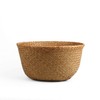 BlueMake Woven Seagrass Belly Basket for Storage, Plant Pot, Laundry,