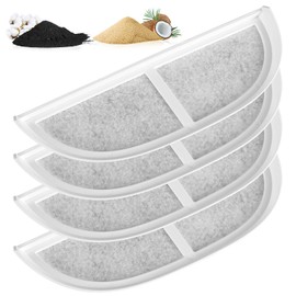 4pcs Pet Fountain Filter Replacements, Cat Dog High-Density Water Fountain Filter Accessories Compatible with Eufy Water Fountain