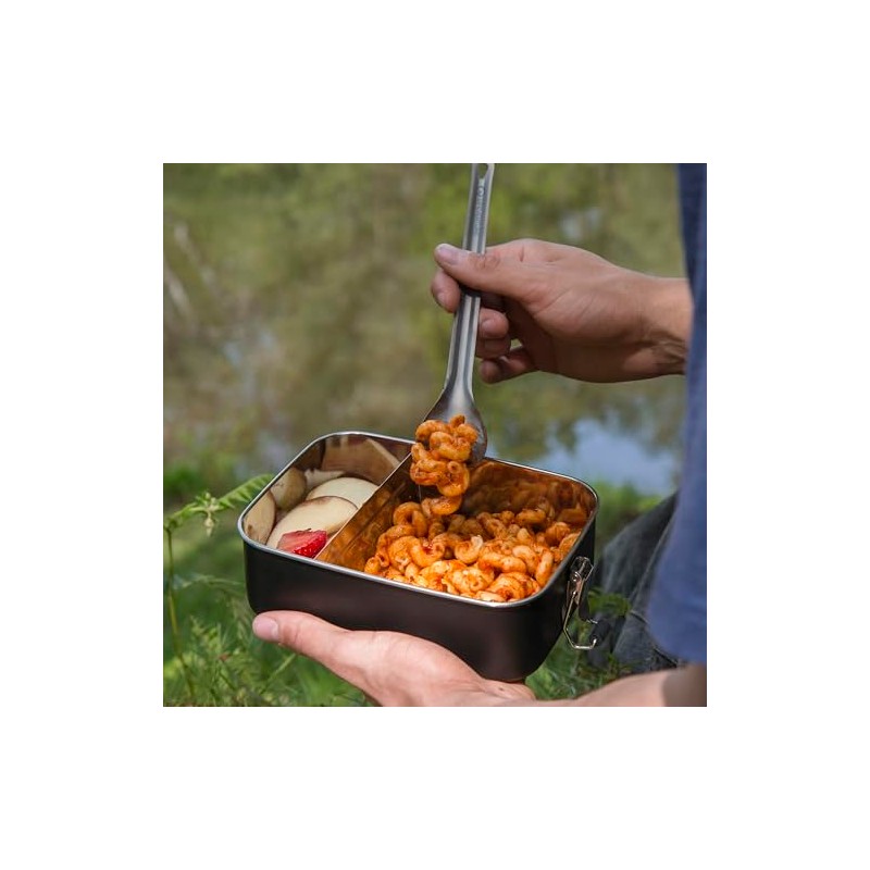 Lifeventure Titanium Long Handled Spork – Ultra Lightweight Extra-Long Spoon