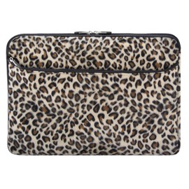 Protective Padded 13-inch Leopard Print Laptop Sleeve for 13-inch MacBook Air, Pro