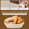 Bread Proofing Basket Cover, 4PCS Oval Sourdough Proving Basket Cloth