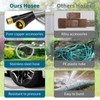 Stainless Steel 75FT Garden Hose with 10 Functions, Adjustable Spray