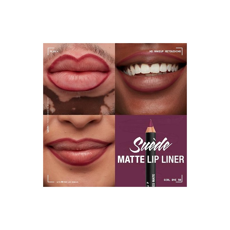 NYX Professional Makeup, Suede Matte, Lápiz delineador de labios, Tono