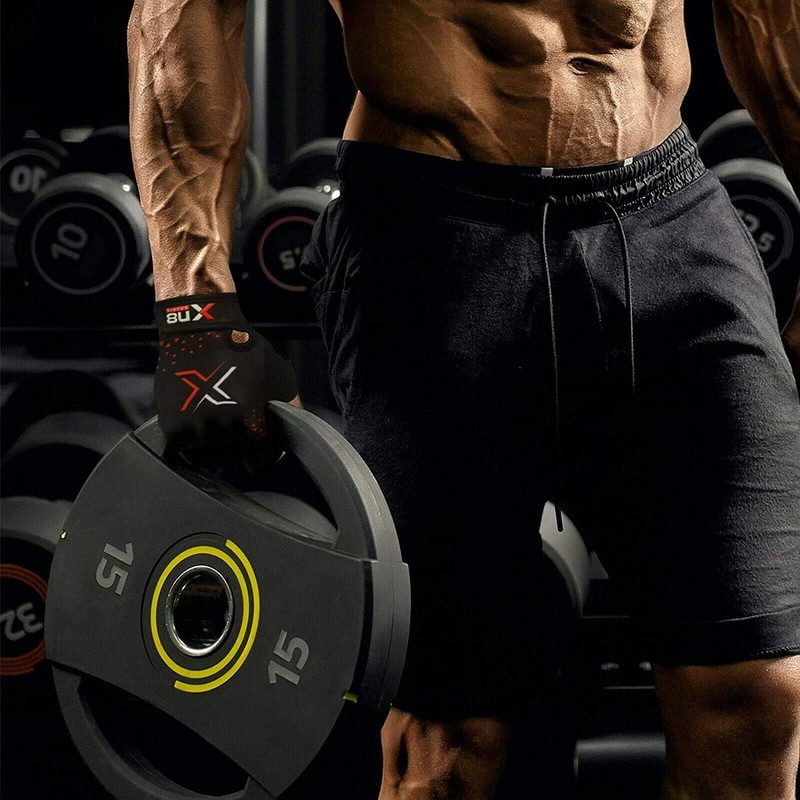 XN8 Weight Lifting Gloves for Gym Training Workout Breathable HALF
