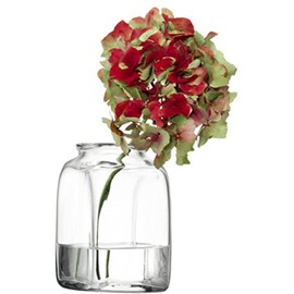 LSA UMBERTO G294-14-301 Flower Base (Flower Vase), Clear, Height 5.5 inches (14 cm)