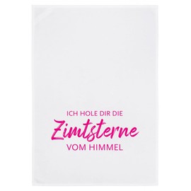 Tea Towel "Ich holen dir die Zinnamtsterne vom Himmel im Himmel in Pink" [