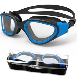 HotSrace Polarised Swimming Goggles Anti Fog UV Protection Adjustable Comfort Professional Swimming Goggles Non-Polarised for Men Women Adults Teenagers