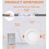 CLOUDY BAY [4 Pack] 4 Inch RGB Smart Recessed Lighting