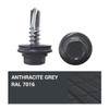 Marcopol Pack of 25 Metal Roofing Screws 4.8 x 19