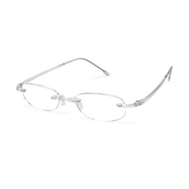 Scojo New York Scojo New York Gels Original Reading Glasses | 2x CRYSTAL | Readers for Men & Women | Stylish, Scratch-Resistant Lenses