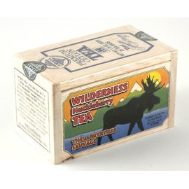 Wilderness Huckleberry Gourmet Premium Ceylon Black Tea Blend, 25 bags in Decorative Wooden Crate