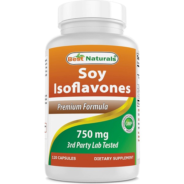 Best Naturals Best Naturals Soy Isoflavones for Women 750 Mg Capsules, 120 Count