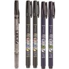 Tombow fudenosuke Brush Pen 5 Pack (Calligraphy Set Big) 2x