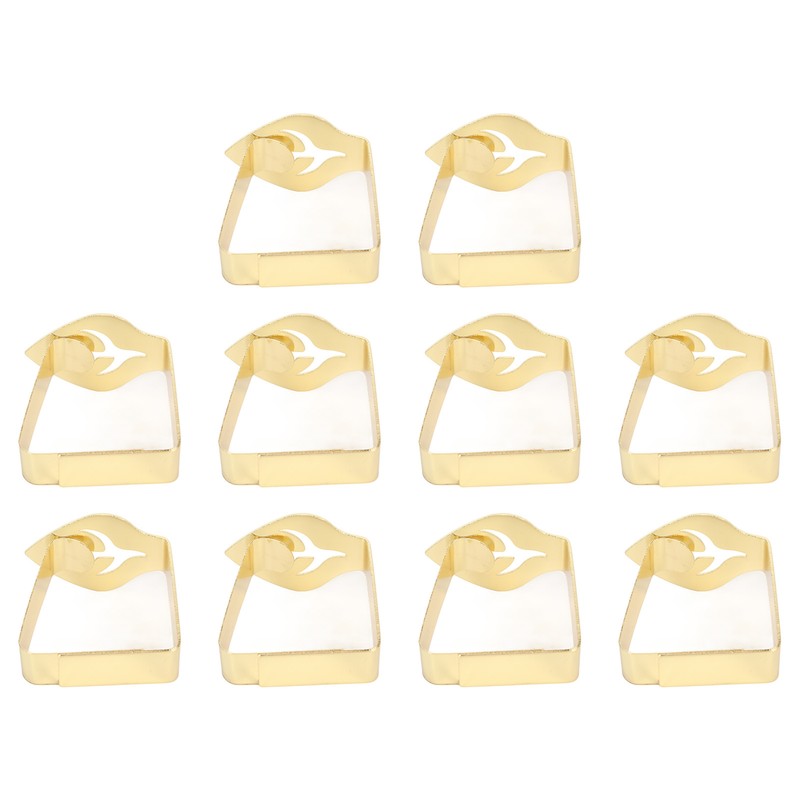 10Pcs Tablecloth Clips Stainless Steel Leaf Style Anti Slip Multi