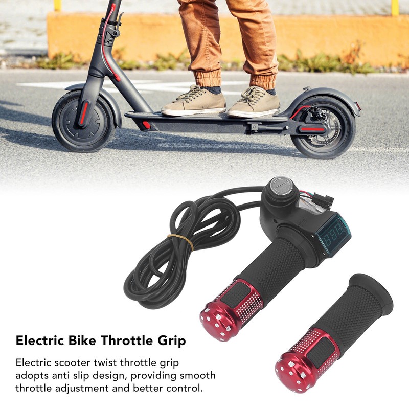 1Pair 10 Inch Electric Scooter Throttle Grip Handlebar Twist Throttle