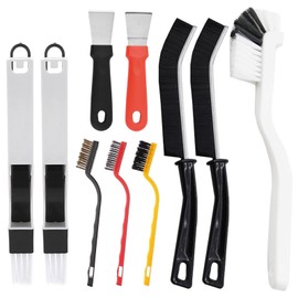 10 Stück Spaltreinigungsbürste mit Harten Borsten, Fugenbürste Eckenreinigungsbürste Set Fugenreinigungsbürste Crevice Cleaning Brush für Küche Badezimmer Fenster