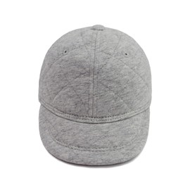 Keepersheep Baby Sun Hat 0-24M Multi-Size|Cotton Soft Brim Baseball Cap|Newborn Toddler Boys & Girls Outdoor (US, Age, 0 Months, 3 Months, Quilted Grey-New Size)