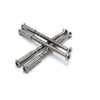 FixitFlo M4 Connecting Screws Chrome with Sleeves M4 x 60mm