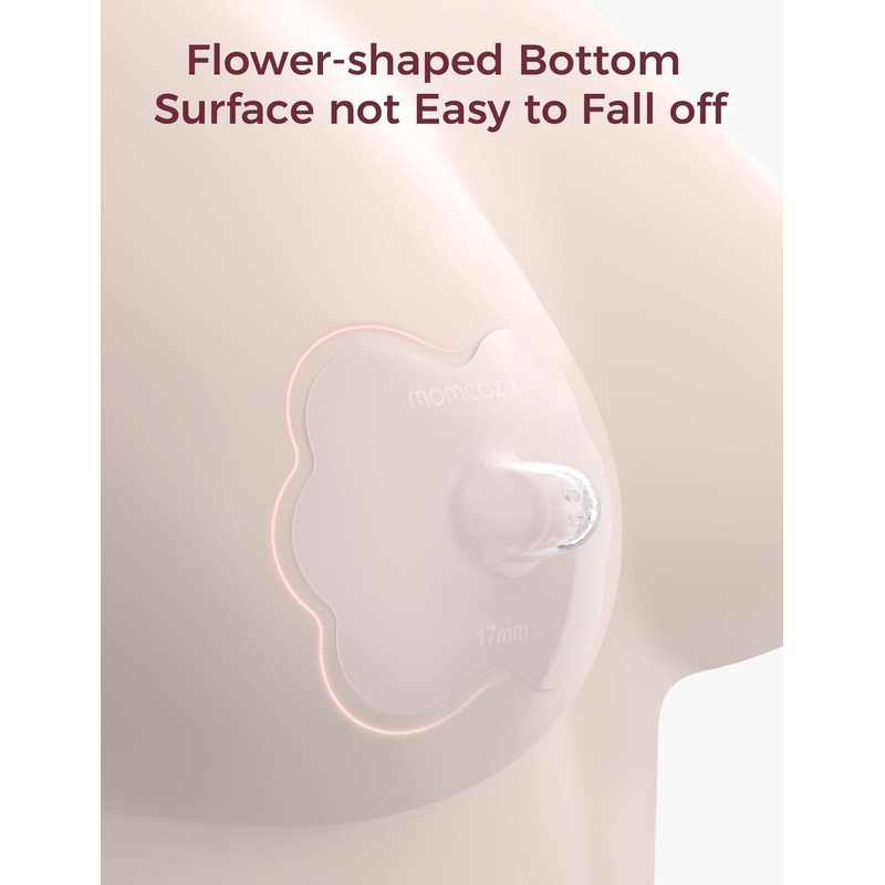 Momcozy Nipple Shield, Floral Contact Nipple Shield for Breastfeeding Moms