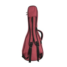 KIWAYA] No.32-C/RB Soft Case for Concert Ukulele (Durable, Lightweight, Raspberry with Shoulder)