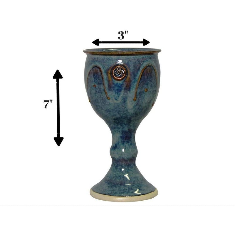 Castle Arch Pottery Irish Pottery Wine Goblet Hand-Thrown Hand-Glazed with