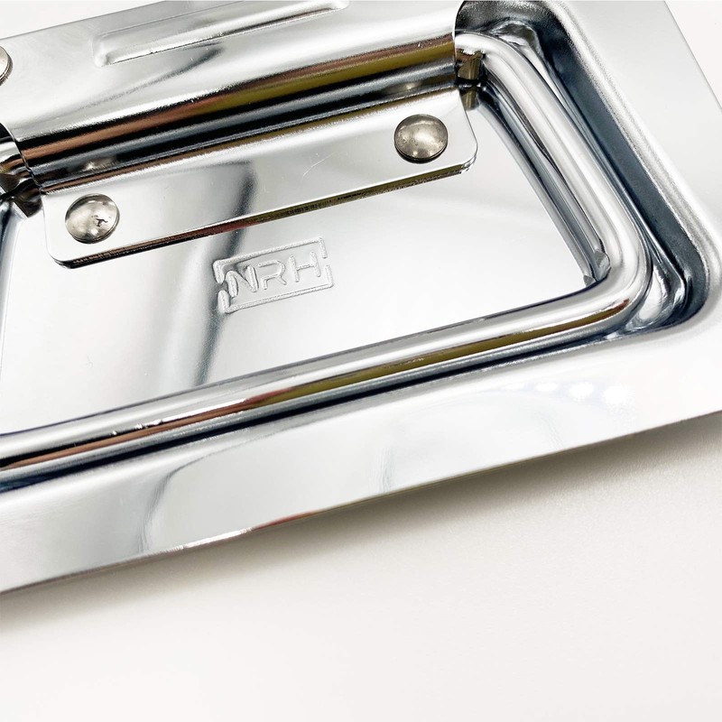 Pack of 2 Folding Handle Hardware Boxes Handles Spring-Loaded Box