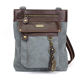 Chala GEMINI Crossbody PU Leather Gift Messenger Bag Indigo (Feather - Indigo)